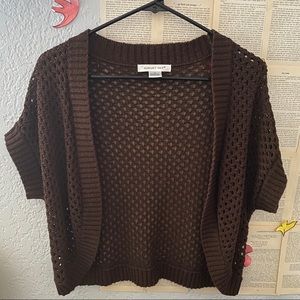 Brown cardigan pullover